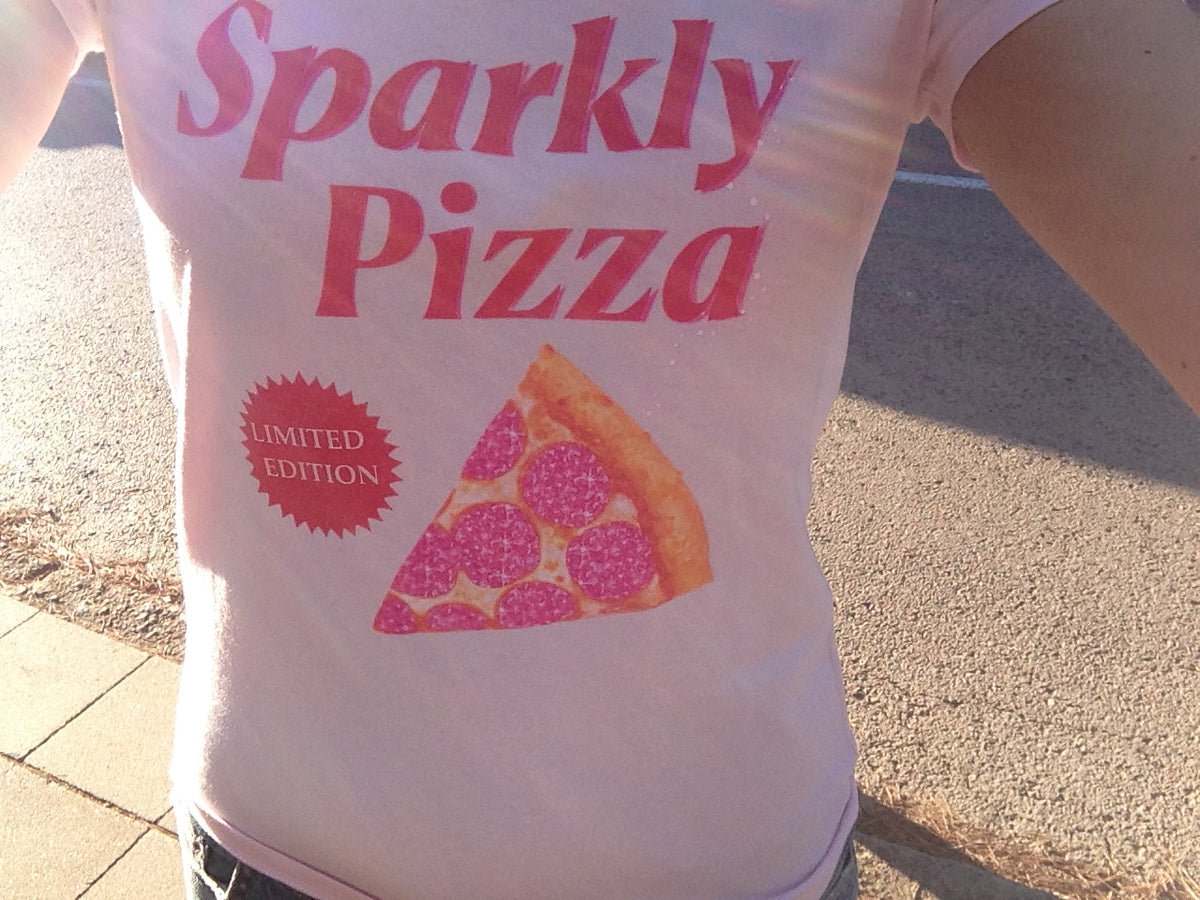 Sparkly Pizza tee